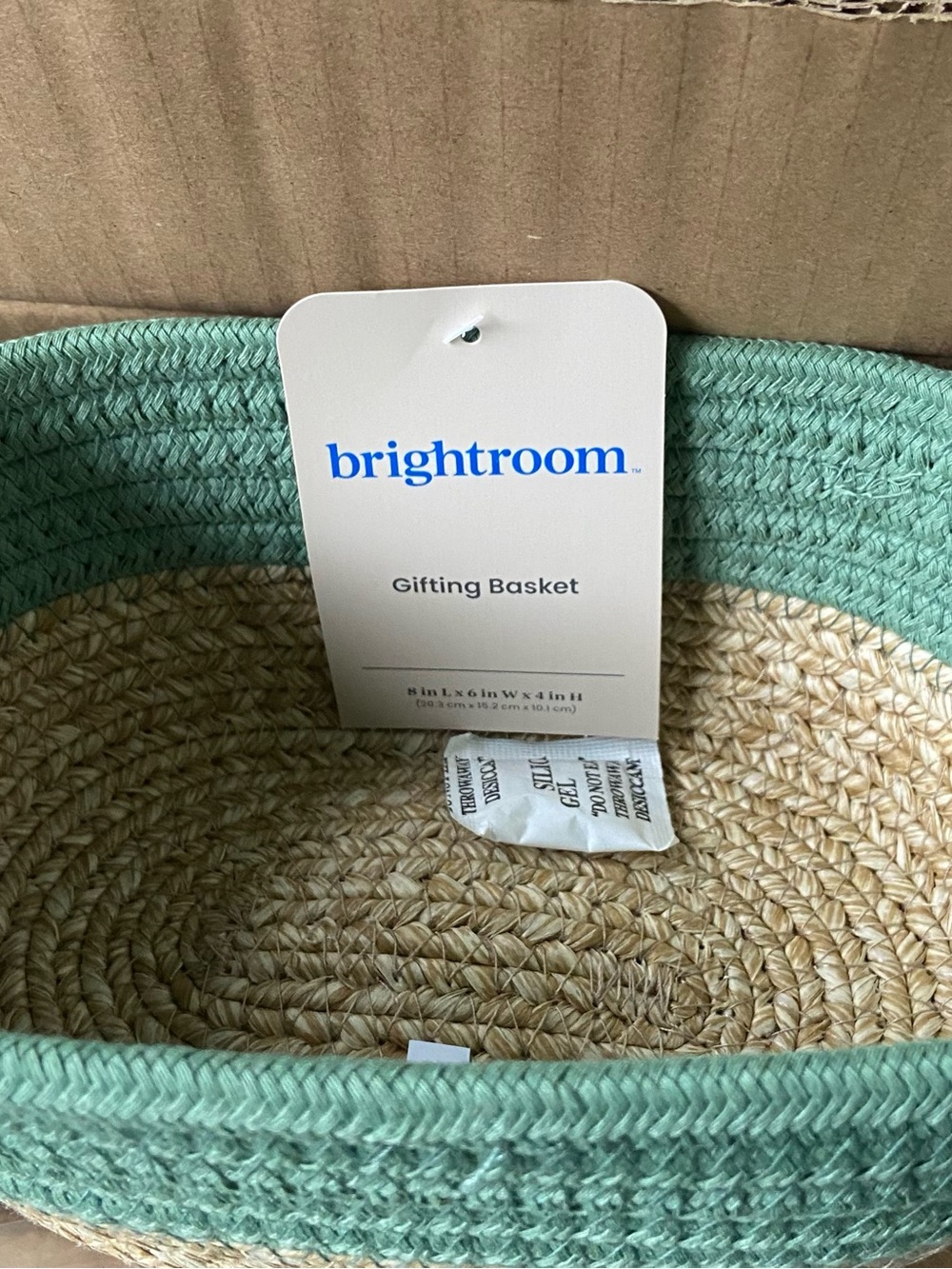 brightroom Mint Green Gifting Basket